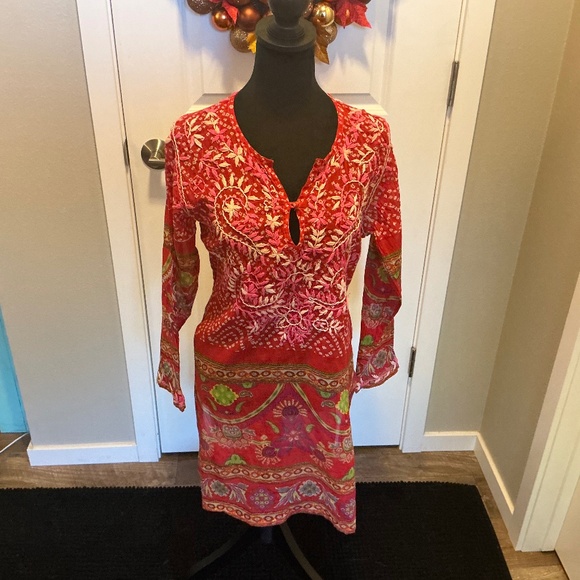 Raj Long Embroidered Tunic - Picture 1 of 6